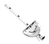 Ujjdwiurgh Medidor de inglete, medidor de inglete de sierra de mesa con 120 extremos en ángulo y un tope abatible de corte repetitivo para sierra de mesa