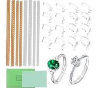 Ujjdwiurgh Medidores de anillos para anillos sueltos, 12 tamaños, protectores de anillo para mujeres y hombres, diseño de tamaño para espaciadores y tensores