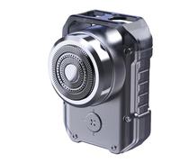 Ujjdwiurgh Mini Afeitadora Eléctrica de Viaje para Hombres, Recargable IPX7, Resistente Al Agua, Punk Mecha, Afeitadora de Barba de Bolsillo con A