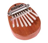 Ujjdwiurgh Mini Kalimba 8 teclas exquisito piano de dedo pulgar, regalo para principiantes amantes de la música, lindo colgante elipse fácil de instalar
