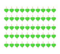Ujjdwiurgh Mini pinza de madera para ropa, diseño de corazón, para decoración de bodas, color verde