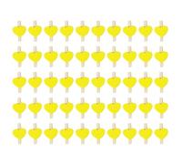 Ujjdwiurgh Mini pinza de madera para ropa, diseño de corazón, para decoración del hogar, boda, papelería, color amarillo