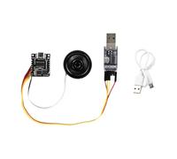 Ujjdwiurgh Módulo de Reproductor de Voz con Control de Puerto Serie Módulo de Chip de Voz MP3 Kit de Audio Personalizado con Control de Chip Único CX1000AM