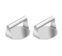 Ujjdwiurgh Molde redondo de acero inoxidable para hacer briquetas de hamburguesas y hamburguesas, accesorios de cocina