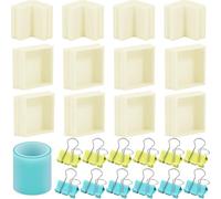 Ujjdwiurgh Moldes ajustables para hacer moldes de silicona, marco de carcasa para moldes de resina, moldes de velas, moldes de jabón