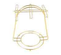 Ujjdwiurgh Nordic Home - Soporte para tazas de café de mesa para 6 tazas, soporte de metal dorado, organizador de drenaje