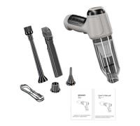 Ujjdwiurgh Nueva Mini Aspiradora Inalámbrica de Mano para Automóvil, Aspiradora Inalámbrica Recargable de Alta Potencia para el Hogar (Gris)