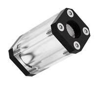 Ujjdwiurgh Nuevo filtro de 2 mm, llave hexagonal, enfriador de agua, latón, doble interno, rosca G1/4, filtros líquidos de malla 40, color negro