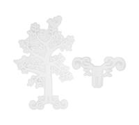 Ujjdwiurgh Organizador de árbol de joyas, moldes de resina para anillos de fundición de resina, moldes de silicona para collares, aretes, soporte de exhibición