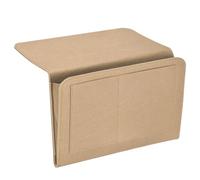 Ujjdwiurgh Organizador de Cabecera, Organizador de Cabecera de Cama Colgante 5 Bolsillos Bolsillos de Cama de Fieltro Suave Organizador de Almacenamiento Junto A la Cama Beige