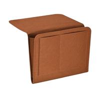 Ujjdwiurgh Organizador de Cabecera, Organizador de Cabecera de Cama Colgante 5 Bolsillos Bolsillos de Cama de Fieltro Suave Organizador de Almacenamiento Junto A la Cama MarróN