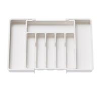 Ujjdwiurgh Organizador de Cajones para Cubiertos, Bandeja Extensible para Utensilios de Cocina, Soporte Ajustable para Cubiertos y Cubiertos