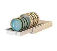 Ujjdwiurgh Organizador de Gabinete ExtraíBle Estantes de Despensa de Acero Inoxidable Almacenamiento de Cajones con Asa, Organizadores de Despensa Deslizables-B