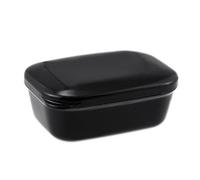 Ujjdwiurgh Organizador de jabonera con tapa para imprimir con filtro, color negro, reutilizable