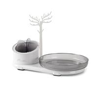 Ujjdwiurgh Organizador de Maquillaje Giratorio de 360°, Vitrina de CosméTicos Giratoria de Gran Capacidad para CosméTicos, LáPices Labiales, Joyas, B