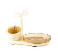 Ujjdwiurgh Organizador de Maquillaje Giratorio de 360°, Vitrina de CosméTicos Giratoria de Gran Capacidad para CosméTicos, LáPices Labiales, Joyas,A