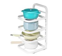 Ujjdwiurgh Organizador de Ollas y Sartenes, Estante para Ollas, Soporte para Sartenes para Debajo del Gabinete, Organizadores de Cocina Ajustables y Almacenamiento, Color