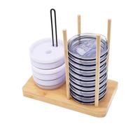 Ujjdwiurgh Organizador de Tapas, Organizador de Tapas de Tazas Ajustable, Soporte para Tapas de de Agua, Capacidad para hasta 20 Tapas, Organizador de Tapas de de Agua