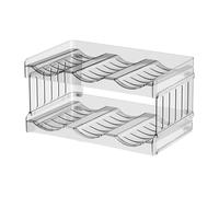 Ujjdwiurgh Organizador de vasos apilables, accesorios para vasos de 40 onzas con asa para armario de 2 pisos