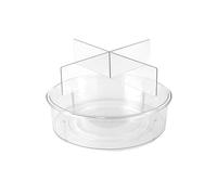 Ujjdwiurgh Organizador Transparente de Giratorio, Bandeja Giratoria de PláStico, Organizador de Gabinete de Estante de para el Hogar