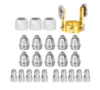 Ujjdwiurgh P80 consumibles de antorcha cortadora de plasma, 24 piezas de boquillas de soplete de corte de 1,5 mm, kits de electrodos para cortador de plasma BTC800DP