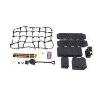 Ujjdwiurgh Pala de red universal para maleta, decoración simulada, para TRX4 SCX10 90046 90047, accesorios de coche RC, color negro
