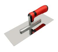 Ujjdwiurgh Paleta de acabado plano de acero inoxidable para hormigón, cemento, yeso, azulejos, mampostería, construcción, herramientas manuales