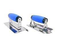 Ujjdwiurgh Paleta de acero inoxidable para esquina interior/exterior, llana de acabado suave con mango ergonómico cómodo, herramientas de limpieza de pared