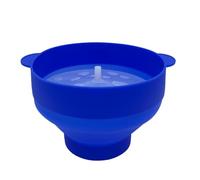 Ujjdwiurgh Palomitas de maíz de silicona plegable para microondas, herramientas fáciles de usar, para hacer palomitas de maíz con tapa, azul oscuro, fácil de usar