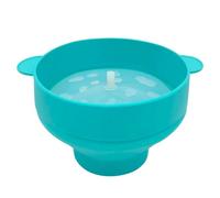 Ujjdwiurgh Palomitas de MaíZ para Microondas, Cocina Plegable de Silicona, Herramientas FáCiles, Cubo para Hacer Palomitas de MaíZ con Tapa, Azul