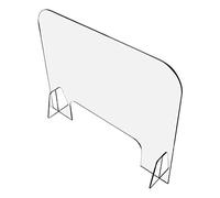 Ujjdwiurgh Pantalla deflectora de escritorio para estornudos, protección de aislamiento transparente, divisor seguro