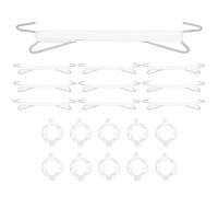 Ujjdwiurgh Paquete de 10 ganchos de soporte para tomate y clips de tomate para cuerda, ganchos para trepar plantas de jardín con cordel de 33 pies, clips de tomate