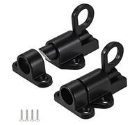 Ujjdwiurgh Paquete de 2 cerraduras deslizantes con resorte, utilizadas para cierre automático de puerta, cerradura automática de puerta corredera