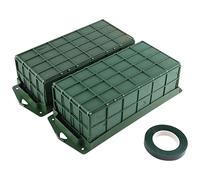 Ujjdwiurgh Paquete de 2 jaulas de espuma floral para arreglos florales, espuma floral seca y húmeda para espuma fresca de floristería