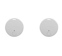 Ujjdwiurgh Paquete de 2 Mini Rastreador GPS Bluetooth 5.0 Dispositivo Antipérdida Localizador Inteligente Inalámbrico Bluetooth Móvil Rastreador de Billetera con Llave para Mascotas A