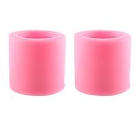 Ujjdwiurgh Paquete de 2 moldes de silicona para velas de abeja caseras, mini jabón