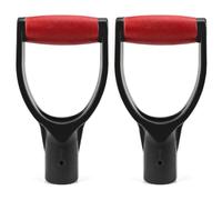 Ujjdwiurgh Paquete de 2 palas de plástico de polipropileno de 1-1/4 pulgadas con mango de agarre en D para herramientas de rastrillado de excavación