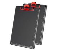 Ujjdwiurgh Paquete de 2 portapapeles con soporte para bolígrafo, 12.5 x 9 pulgadas, tamaño A4, tamaño A4, protección de bordes envueltos en aluminio