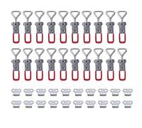 Ujjdwiurgh Paquete de 20 abrazaderas de pestillo ajustables 4001, capacidad de sujeción de 330 libras, abrazadera de palanca de liberación rápida resistente