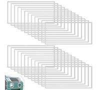 Ujjdwiurgh Paquete de 24 fundas de lente para gabinete de chorro abrasivo, para piezas de repuesto abrasivas, protectores para lentes A