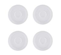 Ujjdwiurgh Paquete de 4 moldes redondos de silicona para posavasos, moldes epoxi transparentes para fundición con resina, hormigón, cemento y arcilla polimérica