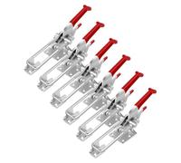 Ujjdwiurgh Paquete de 6 abrazaderas de pestillo de palanca, cierres resistentes, capacidad de sujeción de 2000 libras, bloqueo de pestillo ajustable, para equipo industrial