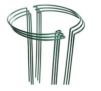 Ujjdwiurgh Paquete de 6 estacas grandes de 60 cm de alto para soporte de plantas, metal fuerte para jardín, aros de flores semicirculares