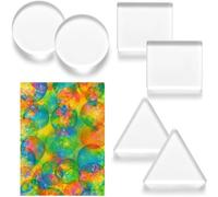Ujjdwiurgh Paquete de 6 placas pequeñas de impresión de gel de 3 pulgadas para hacer tarjetas, placas de impresión de monoimpresión, álbumes de recortes, manualidades