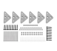 Ujjdwiurgh Paquete de 6 soportes de pared para monopatín de metal con 2 agujeros para tornillos para exhibición de monopatín y almacenamiento de cubierta