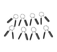 Ujjdwiurgh Paquete de 8 collares de resorte para mancuernas, abrazaderas de clip para barra de pesas, gimnasio, fitness, entrenamiento, levantamiento de pesas