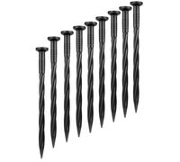 Ujjdwiurgh Paquete de 80 estacas de anclaje de plástico para bordes de paisaje de 8 pulgadas para jardín, césped, patio, estacas de paisajismo para bordes de adoquines