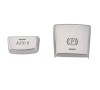 Ujjdwiurgh Para - Serie 5 6 7 F10 F01 5GT F07 X3 F25 X4 F26 X5 F15 X6 F16 2 piezas de cubierta de freno de mano de coche