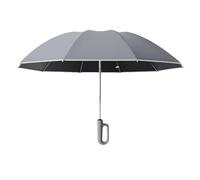 Ujjdwiurgh Paraguas Plegable Inverso Completamente Automático con Rayas Reflectantes A Prueba de Viento Paraguas UV para Viajes con Manejar de Mosquetón,e