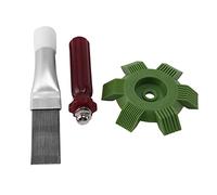 Ujjdwiurgh Peine evaporador de aire acondicionado, herramientas de reparación de aletas, peine de plástico para coche, condensador de aire acondicionado, alisador de aletas para refrigeración